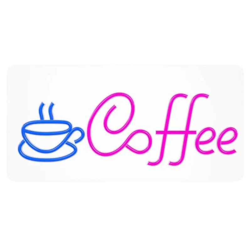 Forever Neon Plexi Led Caffè Rosa Blu Neolia - immagine 1