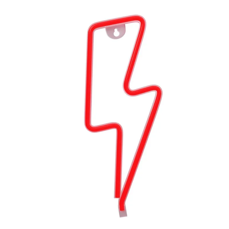 Forever Neon Led Light Bolt Rosso Bat+usb - immagine 1