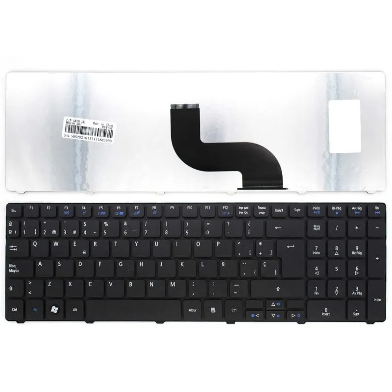 Tastiera portatile per Acer Aspire 5738 8942 8942g 5810 7750 7750g 5745 7745 5750 5750z - immagine 1