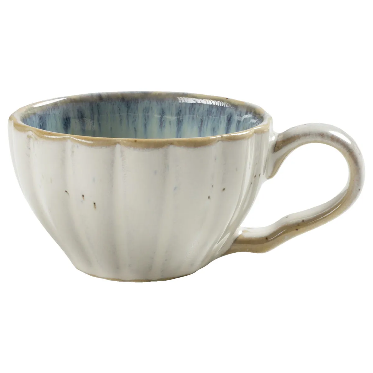 6x VEGA Tazzina caffè Flora; 100 ml, 7.5x4.5 cm (ØxH); blu/beige; 6 pz. / Pacco - immagine 1