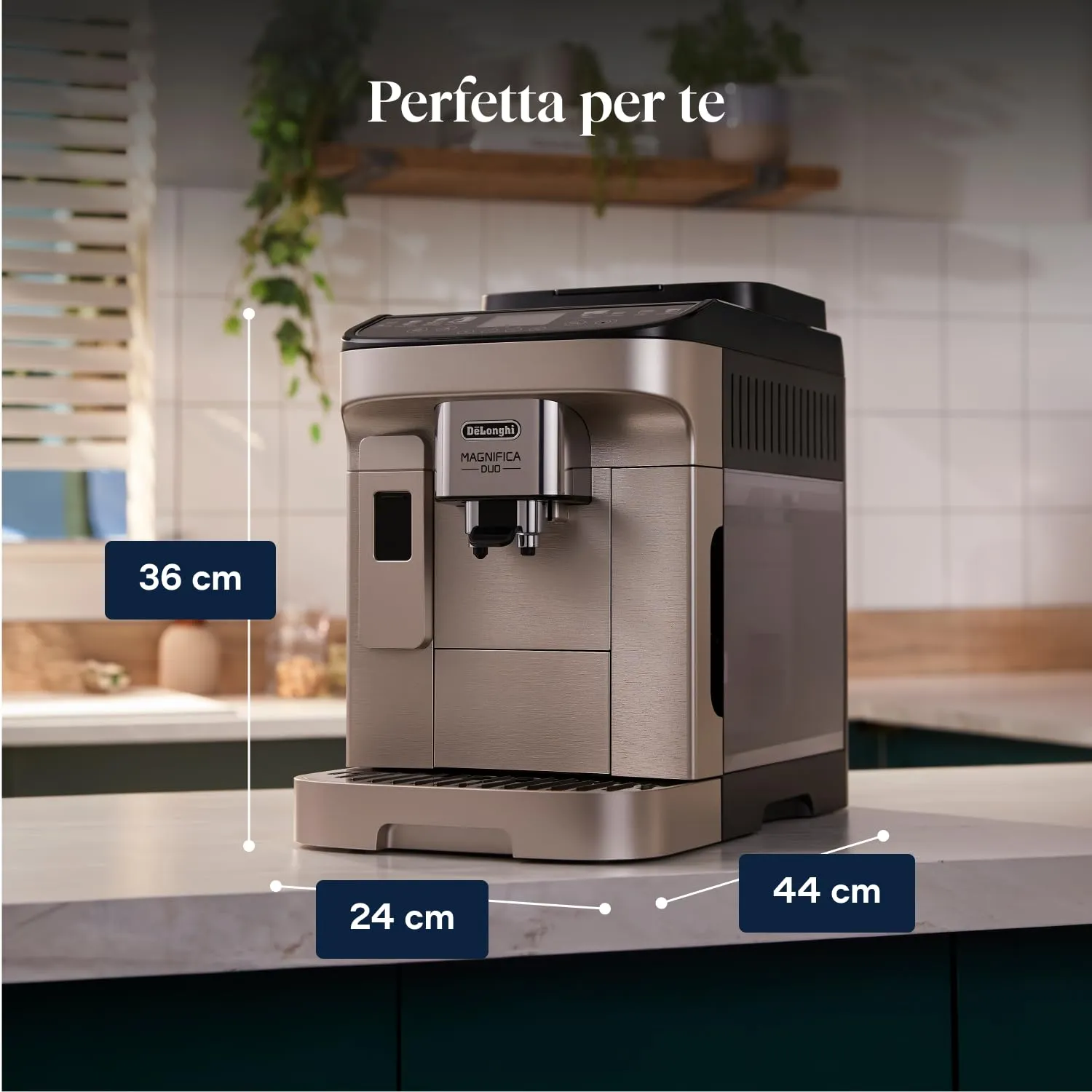 De'Longhi Magnifica Duo - Macchina da Caffè Automatica 20 Bevande Argento - immagine 2