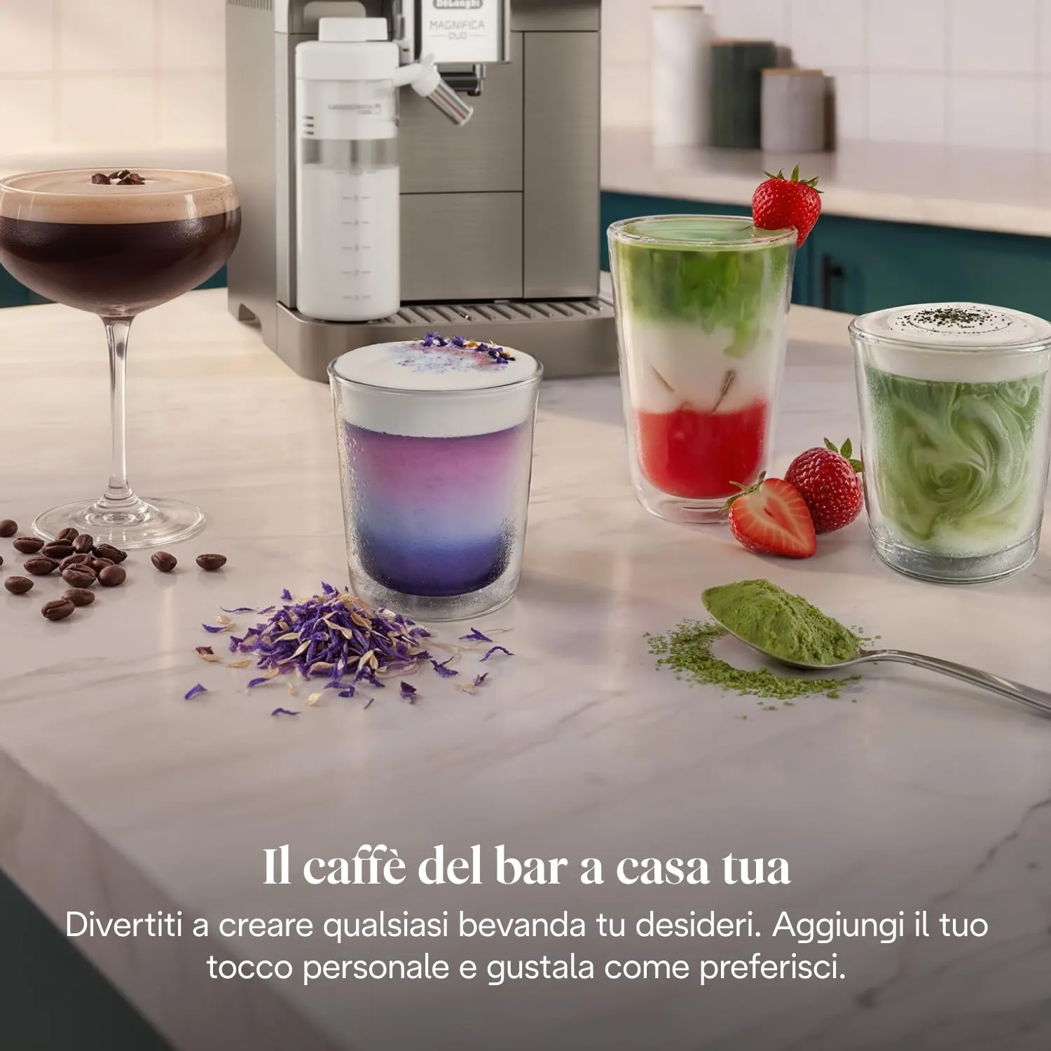 De'Longhi Magnifica Duo - Macchina da Caffè Automatica 20 Bevande Argento - immagine 5