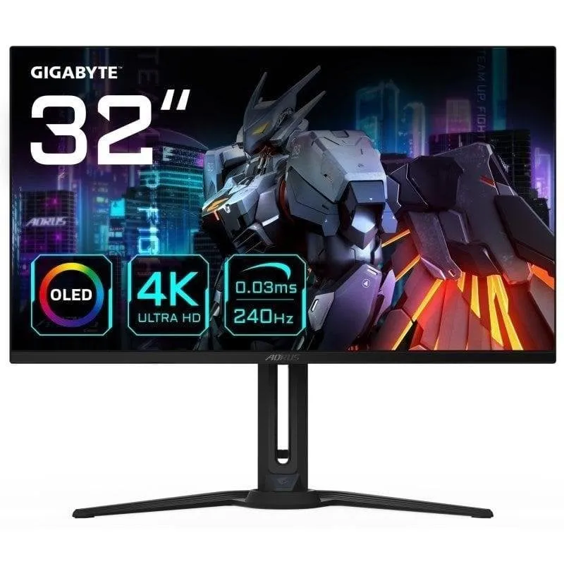 Monitor PC Gigabyte AORUS FO32U2 32" UltraHD 4K 240Hz QD-OLED 0,03ms FreeSync Premium - immagine 1