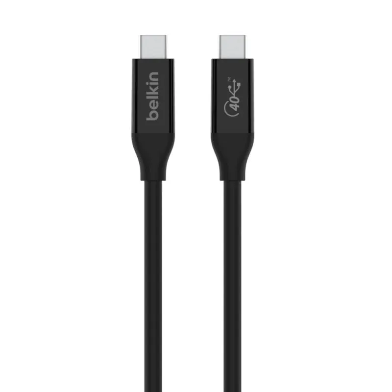 Cavo Belkin Inz001bt0.8mbk Usb4 Usb-c Usb-c Pd 100w 40gbps 0,80m - immagine 1