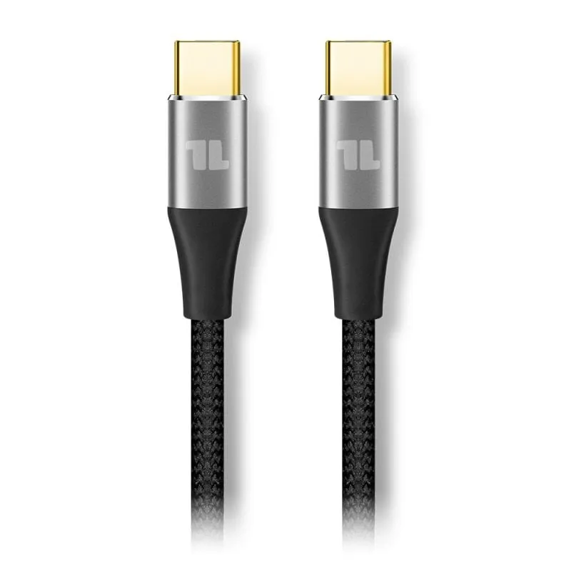 Cavo USB-C 1Life 100w PD 10Gbps 4K 1,5m Nero - immagine 1