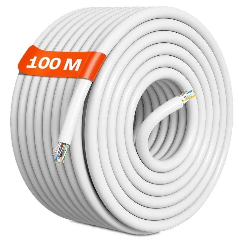Cavo di rete PcCom Essential Coil RJ45 Cat6 UTP CU AWG24 fino a Mbps 100 m - immagine 1