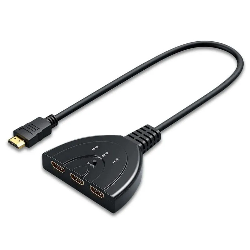 Switch HDMI a 3 porte PcCom Essential nero - immagine 1