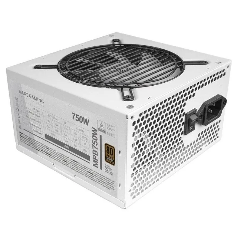 Mars Gaming MPB750 750W 80 Plus Bronzo Bianco - immagine 1