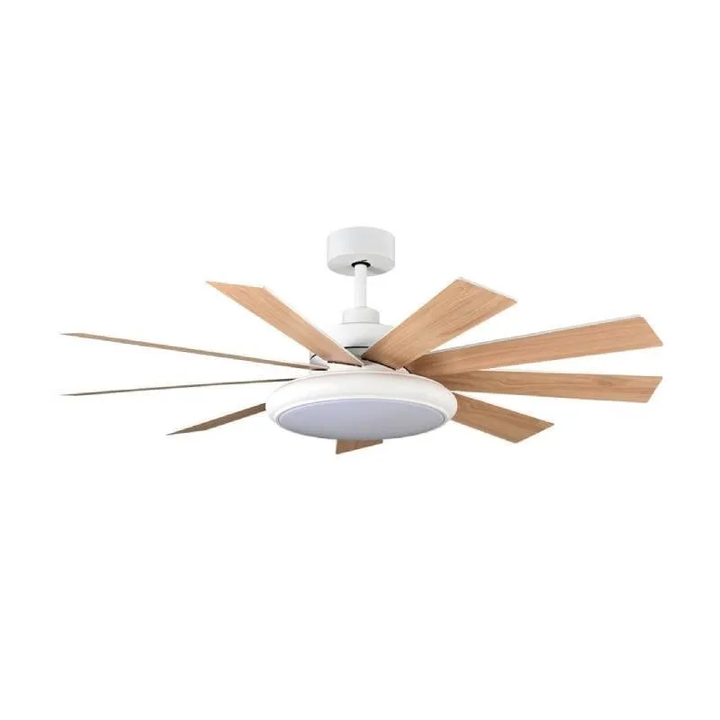 Ventilatore da Soffitto con Luce LED IluminaShop Vera 36W 132cm 6 Velocità Motore DC Telecomando Timer Funzione Inverno - immagine 1