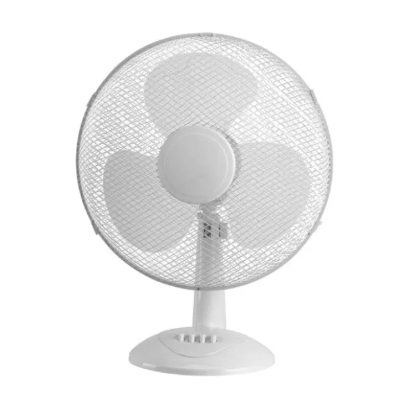 Ventilatore da Tavolo IluminaShop 35W 3 Velocità Testa Oscillante Metallo Bianco - immagine 1