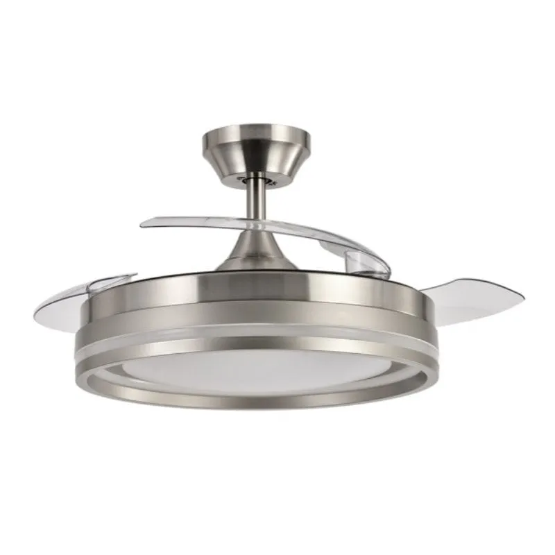Ventilatore da Soffitto con Luce LED IluminaShop 72W 107cm 6 Velocità Pale Retrattili con Telecomando - immagine 1