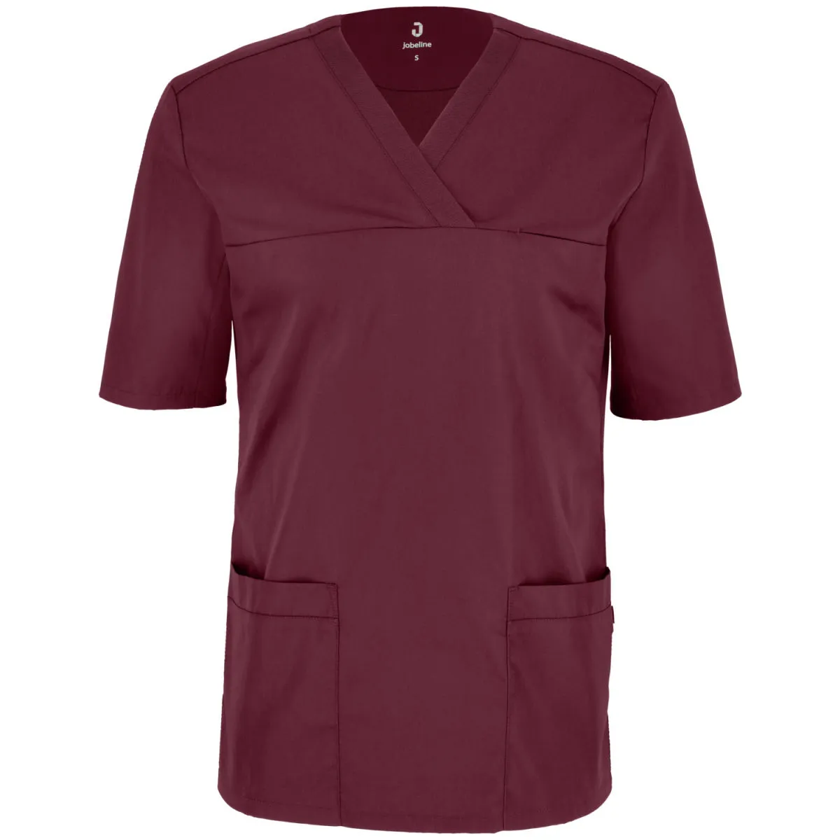 JOBELINE Camice sanitario da uomo Calva maniche corte; Taglia 3XL; rosso scuro - immagine 1