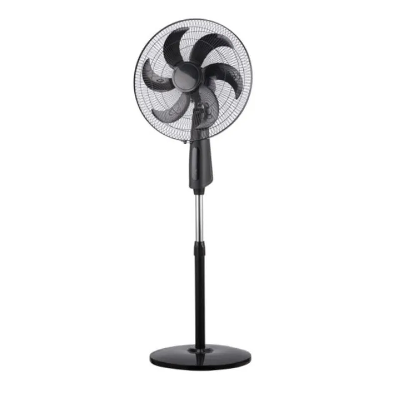 Ventilatore a Piantana IluminaShop 85W 6 Pale 3 Velocità Telecomando Timer Oscillante Nero - immagine 1