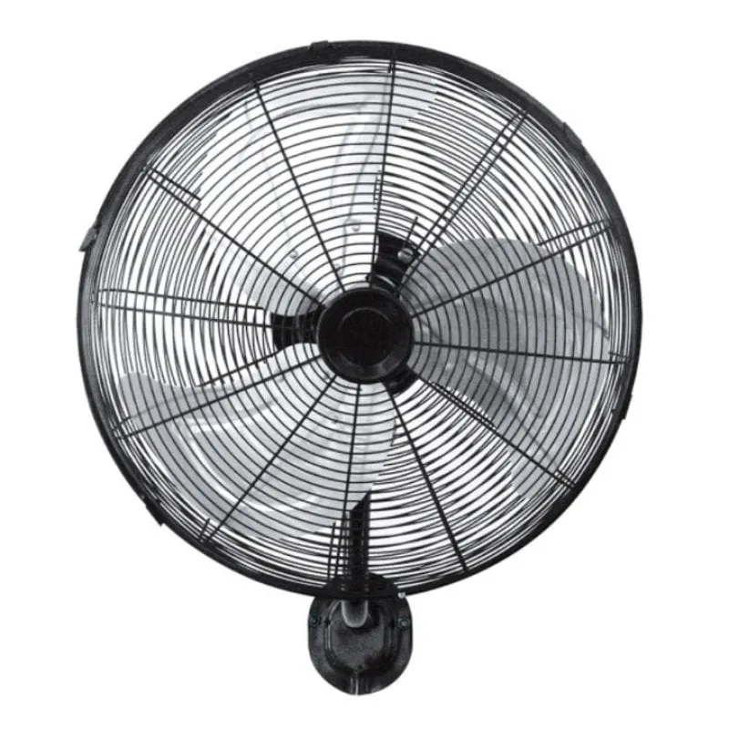 Ventilatore da Parete IluminaShop 120W Nero/Argento 3 Velocità Testa Oscillante - immagine 1