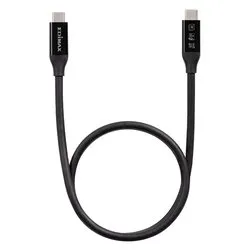 Cavo USB C UC4 SERIES 240W Usb4 Thunderbolt 3 Black 0,5m UC4 005TB - immagine 1