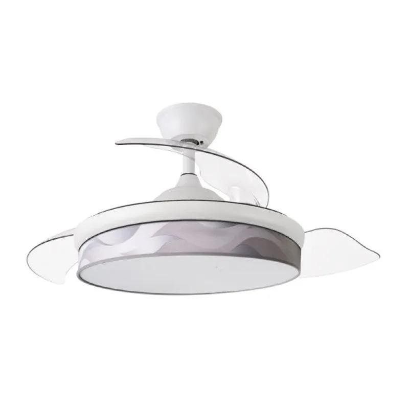 Ventilatore da Soffitto con Luce LED IluminaShop 72W 108cm 6 Velocità Pale Retrattili Telecomando - immagine 1