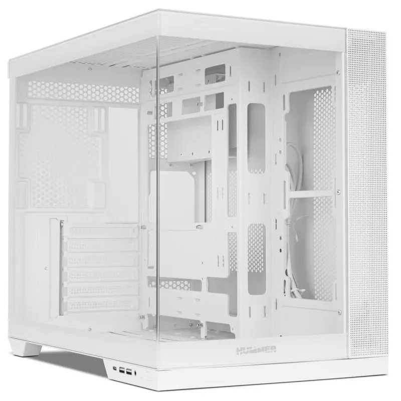NOX Hummer ASTRA NEO Mid-tower ATX doppio vetro temperato USB-C bianco - immagine 1