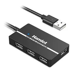 Hub USB 2.0 Black 4 porte XHUB 04U2 - immagine 1