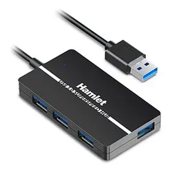 Hub USB 3.0 Black 4 porte XHUB 04U3 - immagine 1