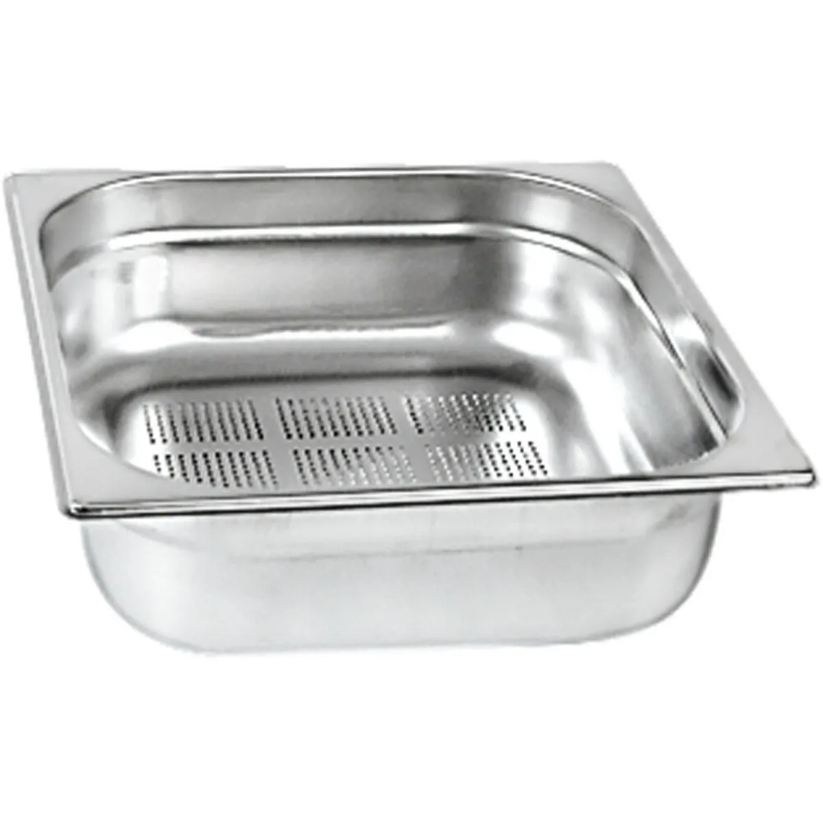 Stalgast Contenitori gastronorm serie STANDARD, gastronorm 2/3, perforati; GN 2/3, 5.5 l, 35.4x32.5x6.5 cm (LxLxP); argento - immagine 1