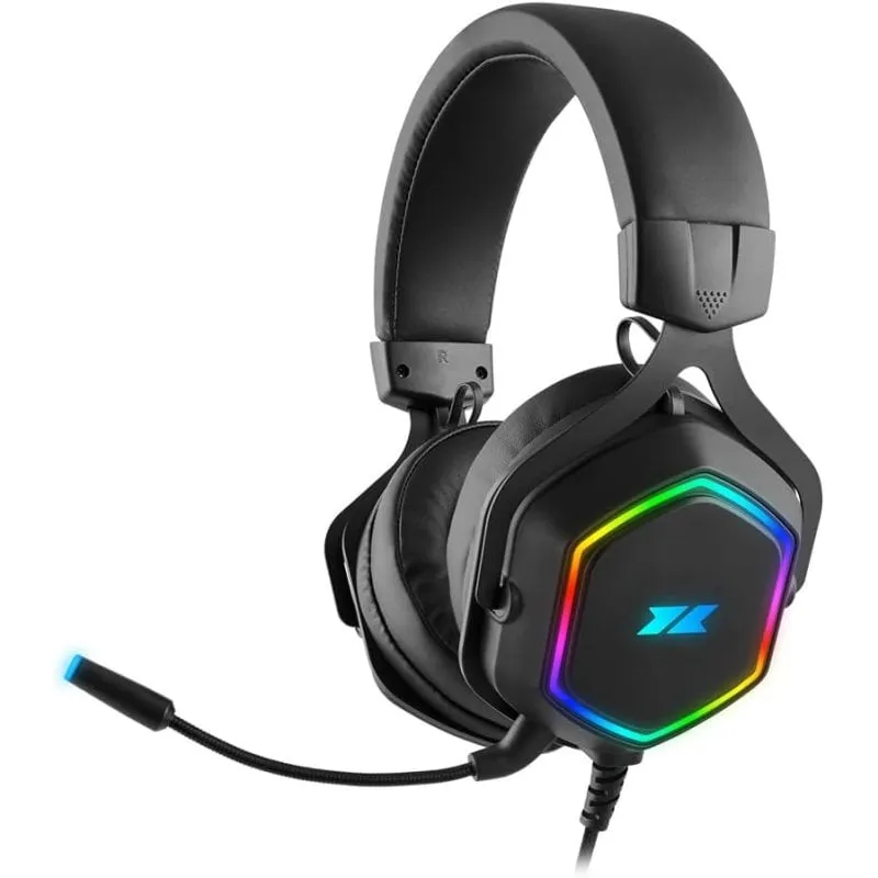 Cuffie da gioco 1Life Hexo 7.1 Surround RGB Nero - immagine 1