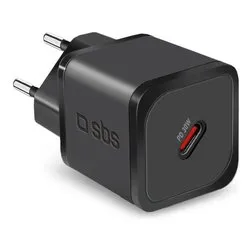 Caricabatterie USB Type-C MINI WALL CHARGER 30W GaN Power Delivery Black TETRGAN1C30W - immagine 1