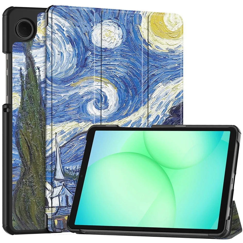 Custodia per Samsung Galaxy Tab A11 / Tab A9, Techsuit, FoldPro Starry Night Nuovo Modello, Multicolore - immagine 1