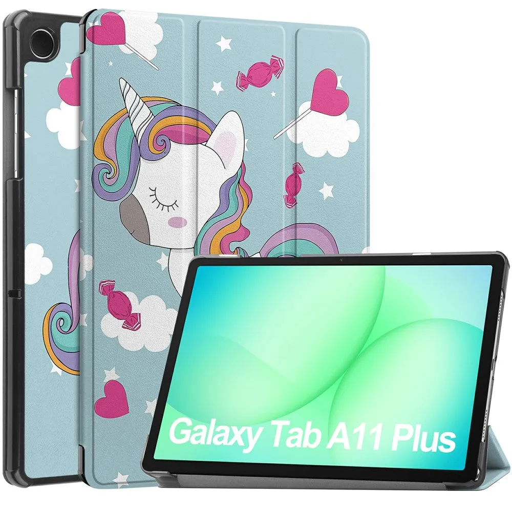 Custodia per Samsung Galaxy Tab A11+ / Tab A9+, Techsuit, FoldPro Unicorn, Multicolore - immagine 1