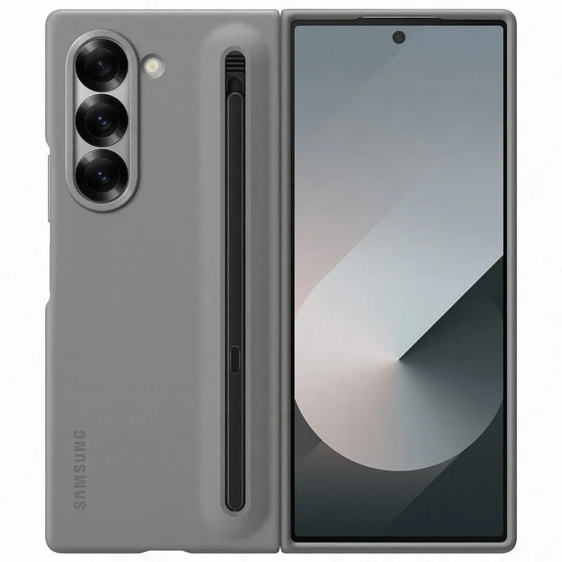 Custodia per Samsung S Pen Custodia grigia con S Pen nera per Galaxy Z Fold6 - immagine 1