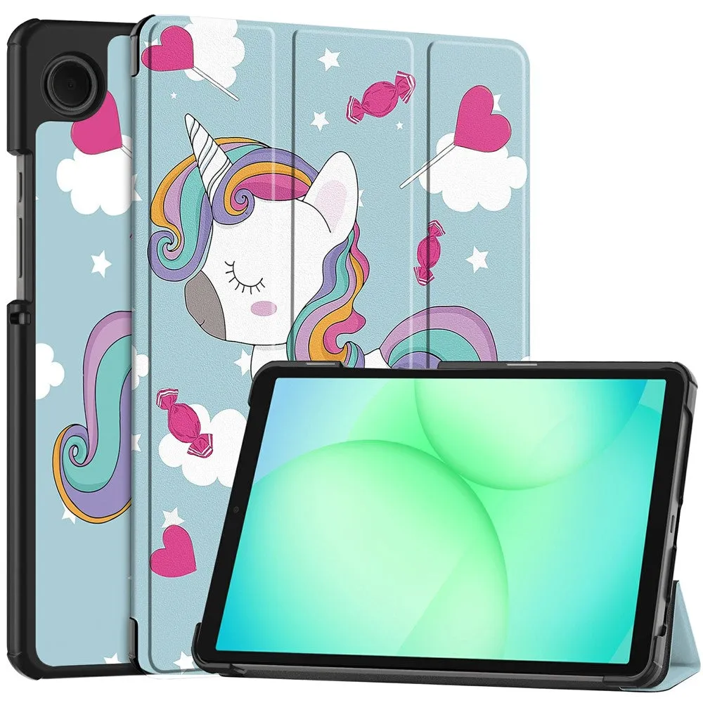 Custodia per Samsung Galaxy Tab A11 / Tab A9, Techsuit, FoldPro Unicorn Nuovo Modello, Multicolore - immagine 1