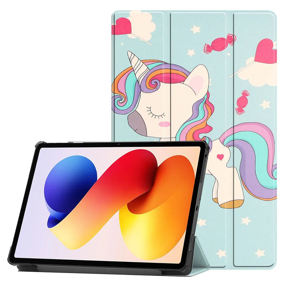 Custodia per Xiaomi Redmi Pad 2 Pro, Techsuit, FoldPro Unicorn, Multicolore - immagine 1
