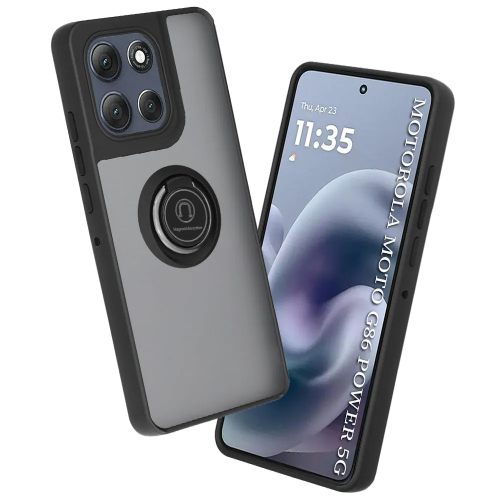 Custodia per Motorola Moto G86 Power, Techsuit, Glinth, Nera - immagine 1