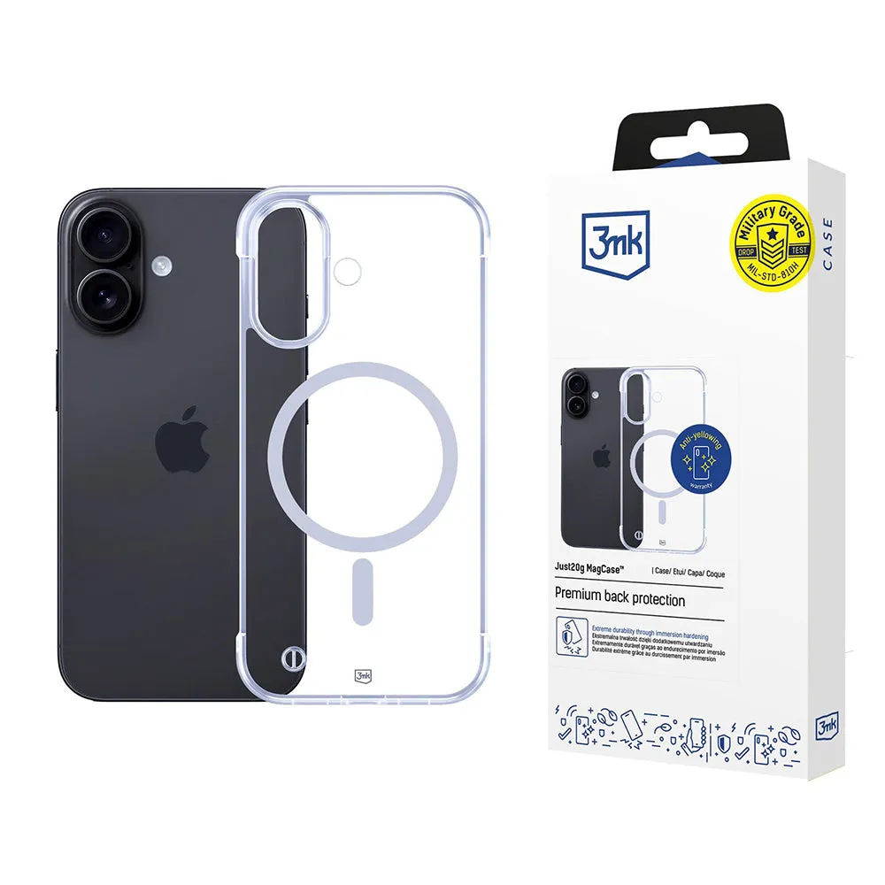 Custodia MagSafe per Apple iPhone 17, 3MK, Solo 20g, Trasparente - immagine 1