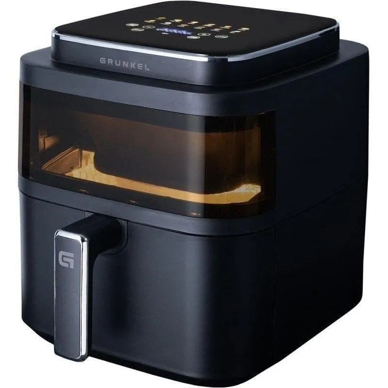 Friggitrice ad Aria Grunkel Black Light Fryer Finestra 6 L 1400 W 12 Programmi - immagine 1