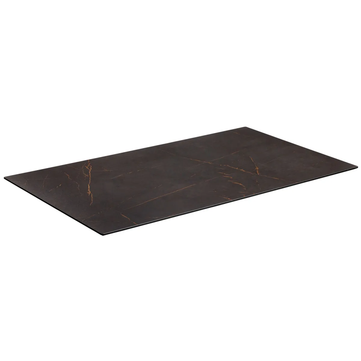 VEGA Piano da tavolo HPL da esterno Lift rettangolare; 120x68 cm (LxL); nero/marrone; rettangolare - immagine 1