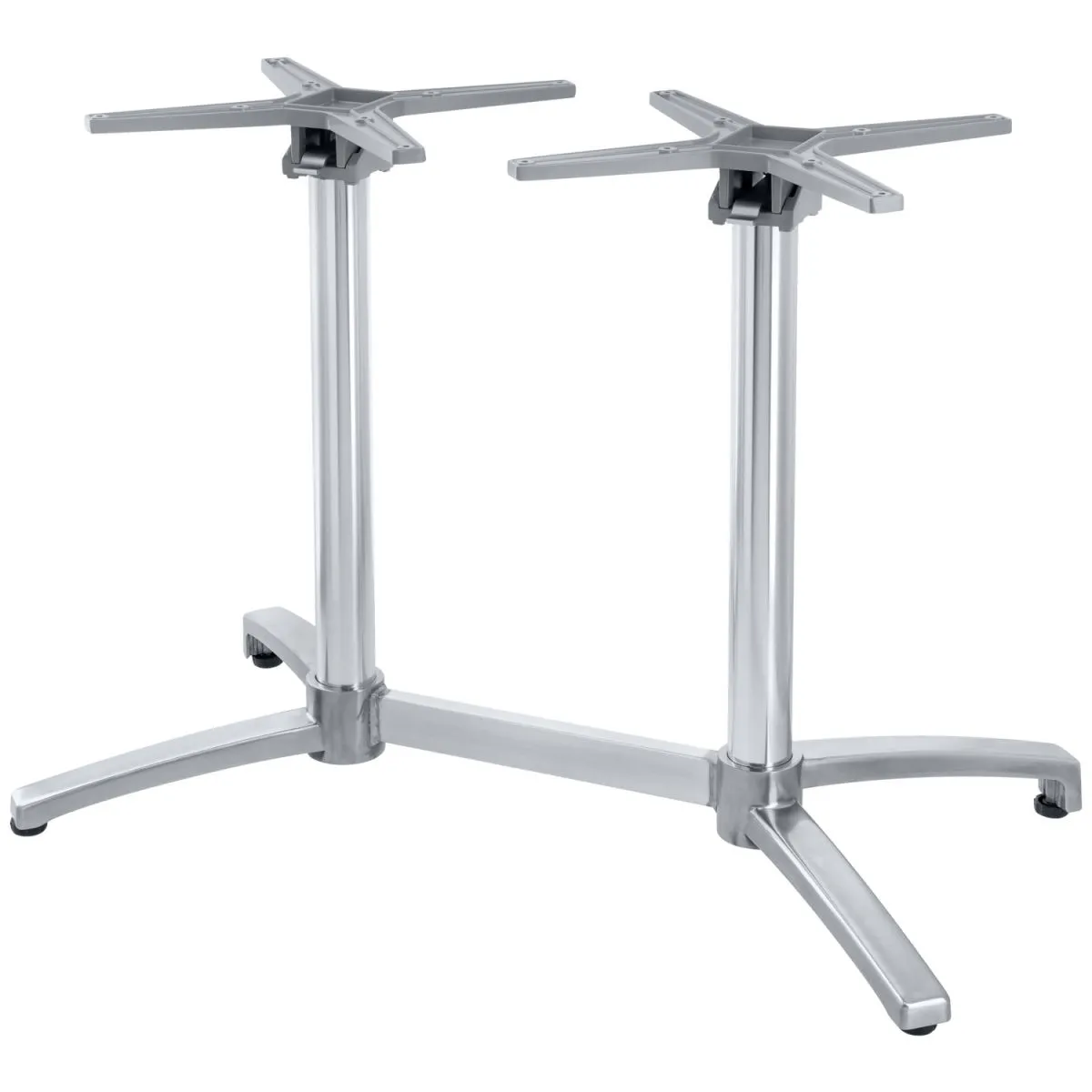 VEGA Base tavolo alta da esterno Taipa pieghevole; 50x95x72 cm (LxLxH); argento - immagine 1