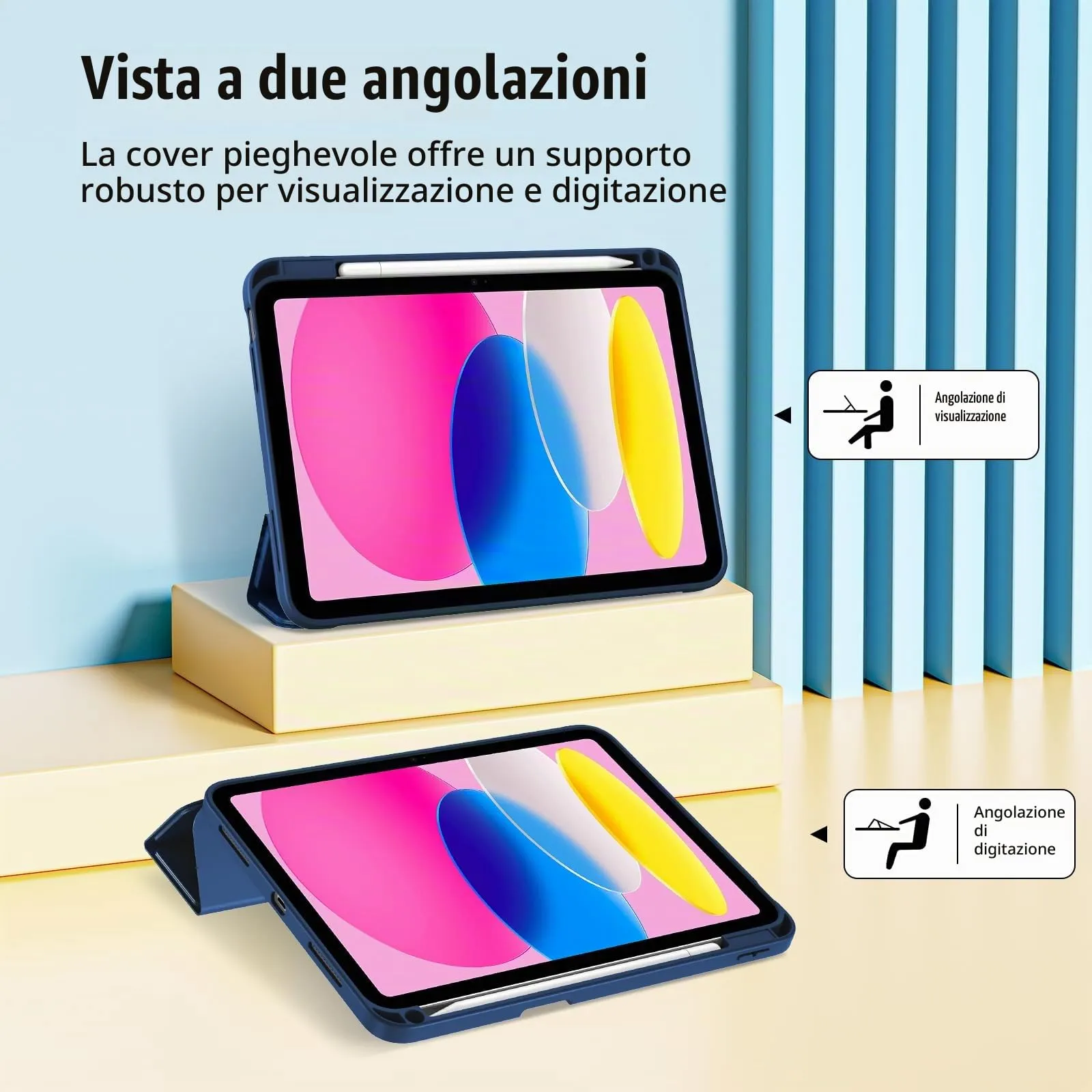 ProCase Cover iPad A16 11 Gen 11 Pollici 2025/iPad 10 Gen 10,9 Pollici 2022 - immagine 5