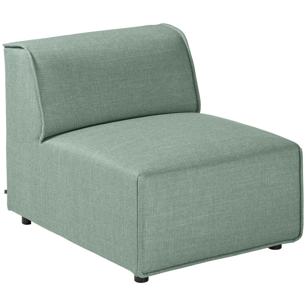 VEGA Divano centrale Belford für modulares Sofa; 71x93x70 cm (LxPxH); seduta grigio/blu, struttura nero - immagine 1