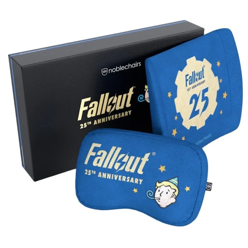noblechairs Fallout 25th Anniversary Edition Cuscino cervicale/Cuscino lombare Blu 2 pz. - immagine 1
