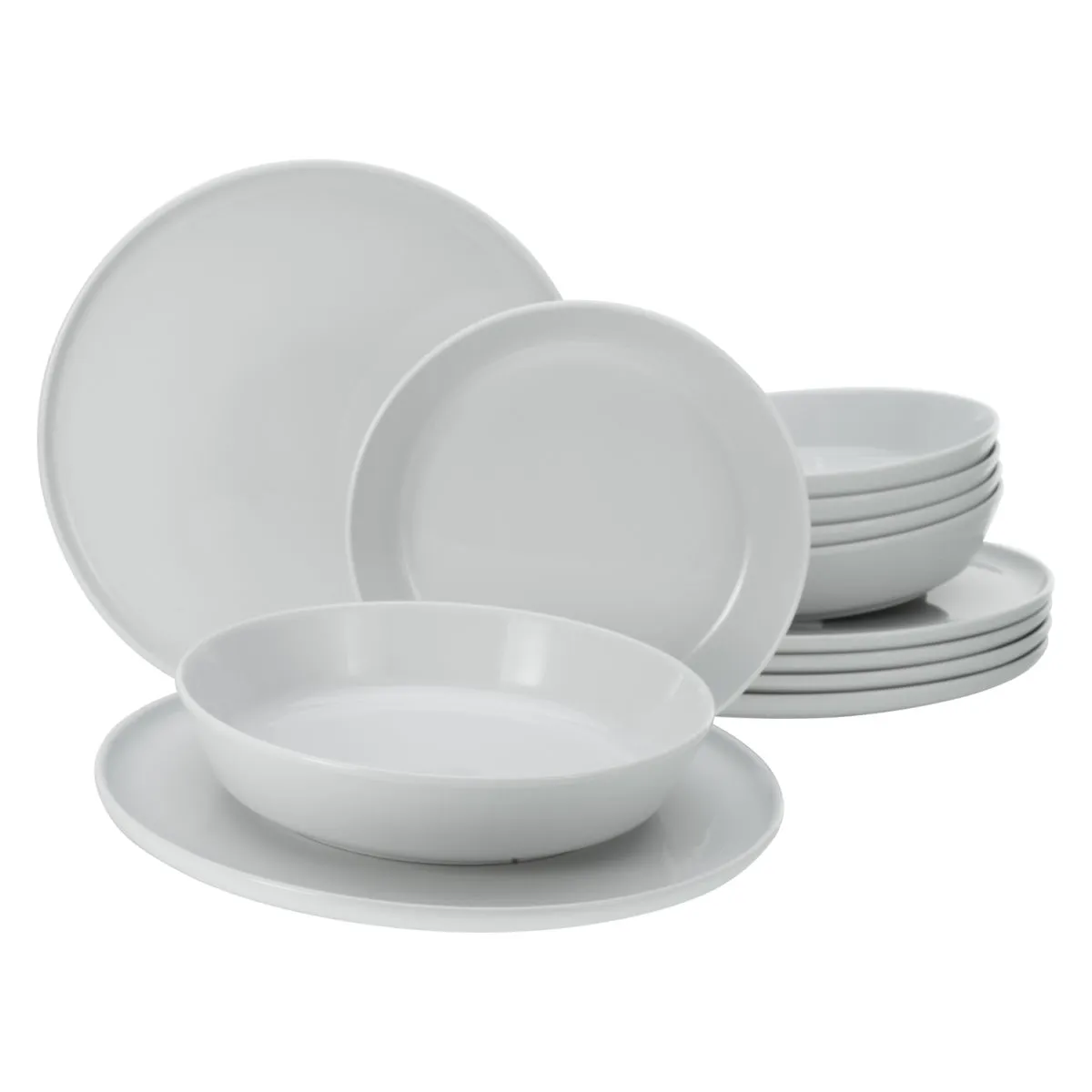 CreaTable Collezione Chef - servizio da tavola 12 pezzi; bianco - immagine 1