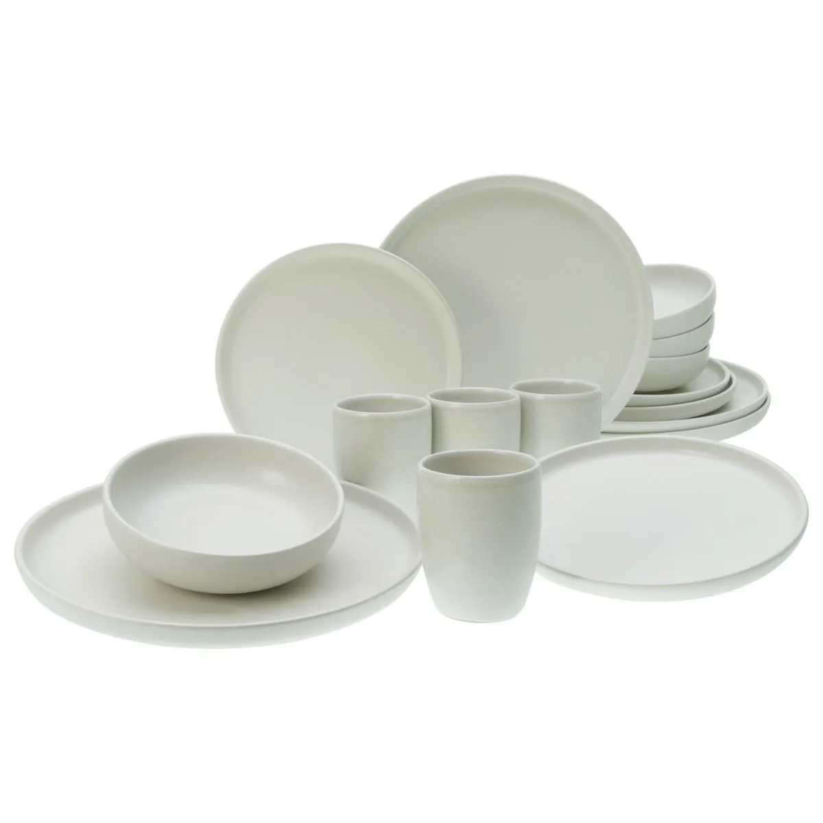 CreaTable Uno Offwhite - Servizio da 16 pezzi; bianco - immagine 1