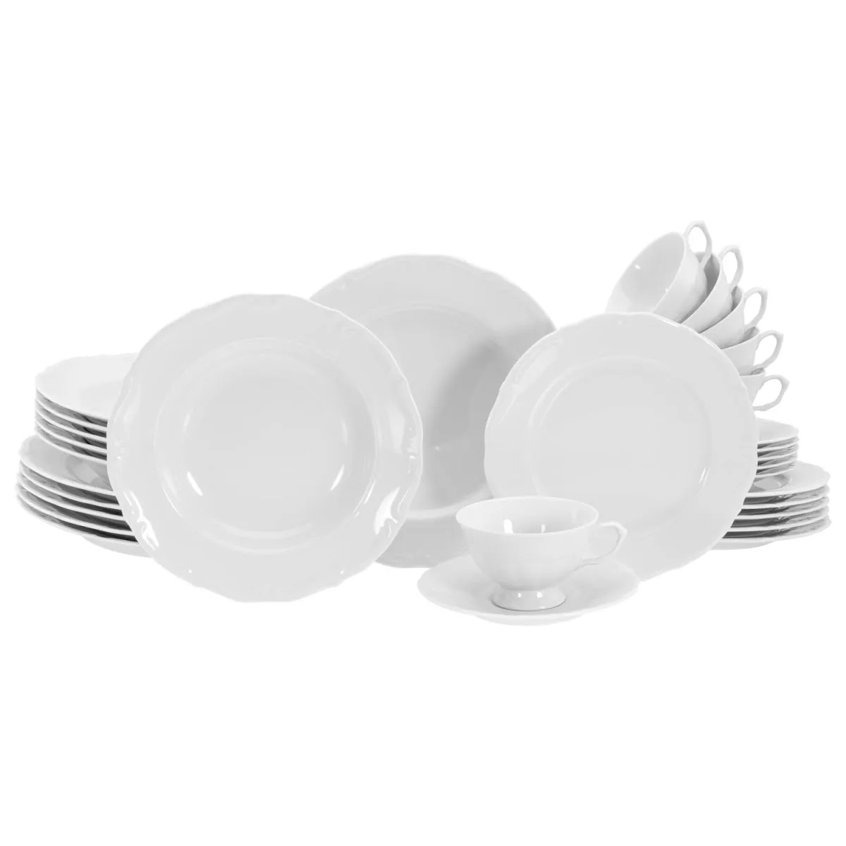 CreaTable Maria Theresia White - Servizio combinato 30 pezzi; bianco - immagine 1