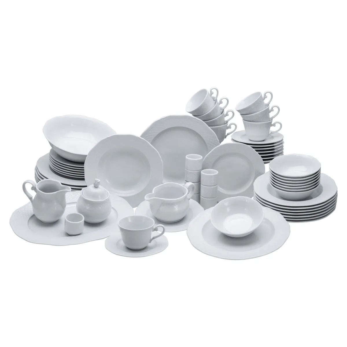CreaTable Arianne - Servizio combinato 61 pezzi; bianco - immagine 1