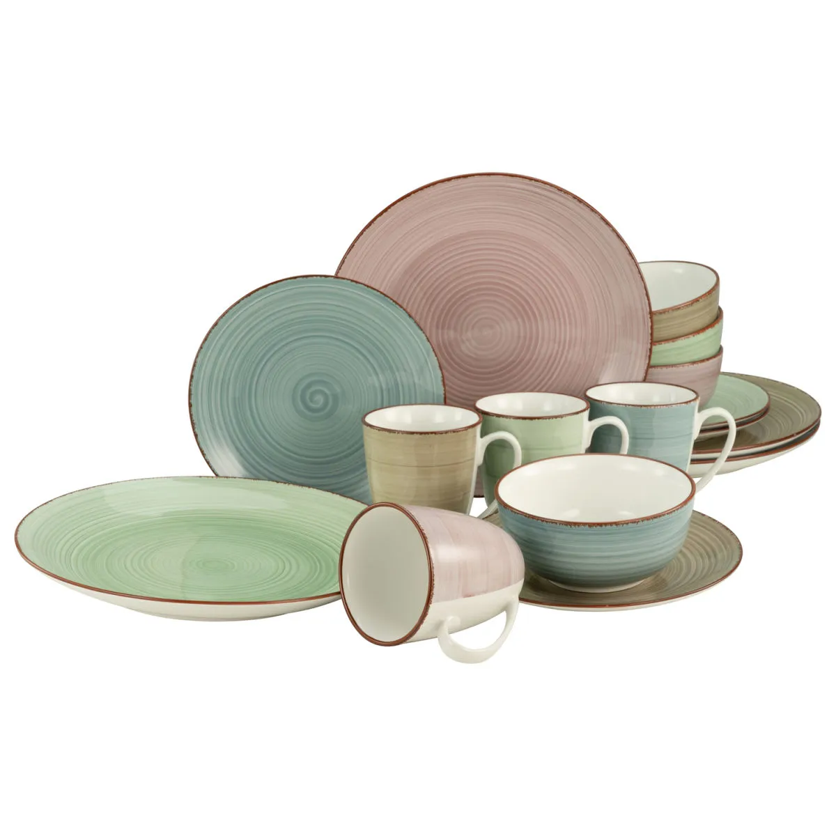 CreaTable Samba - Servizio combinato da 16 pezzi; multicolore - immagine 1