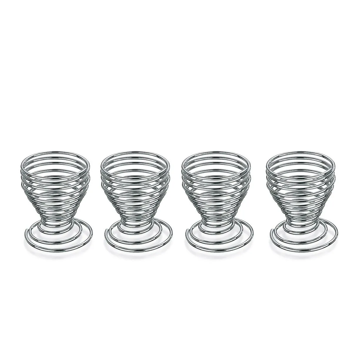 kela Portauova Globul in metallo, 4 pezzi; 5x6 cm (ØxH); argento - immagine 1