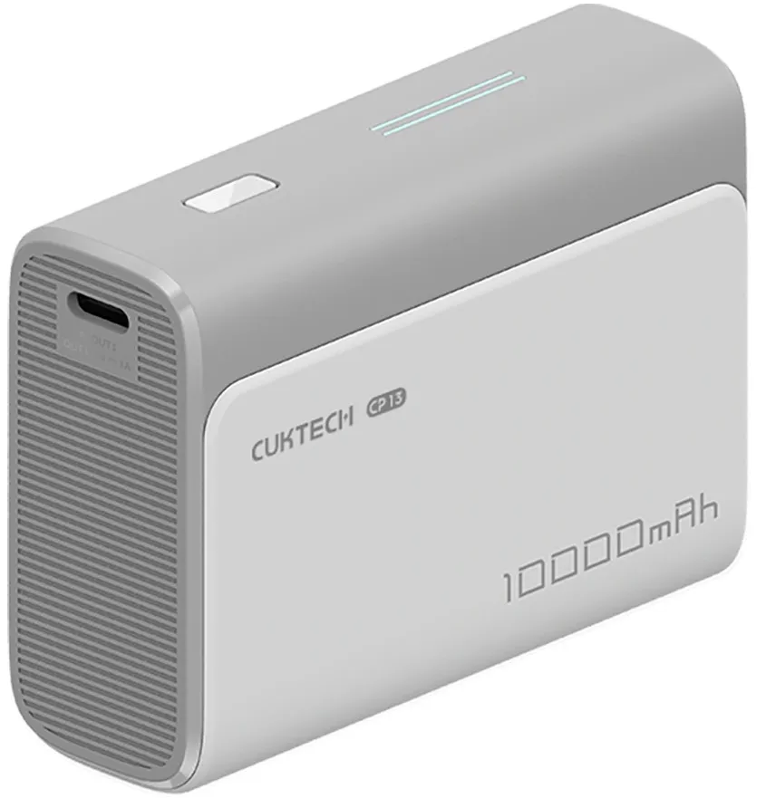 Batteria Esterna Cuktech CP13, 10000mAh, 30W, QC + PD, 1 x USB-A - 1 x USB-C, Grigio CUK0PB100DGR - immagine 1