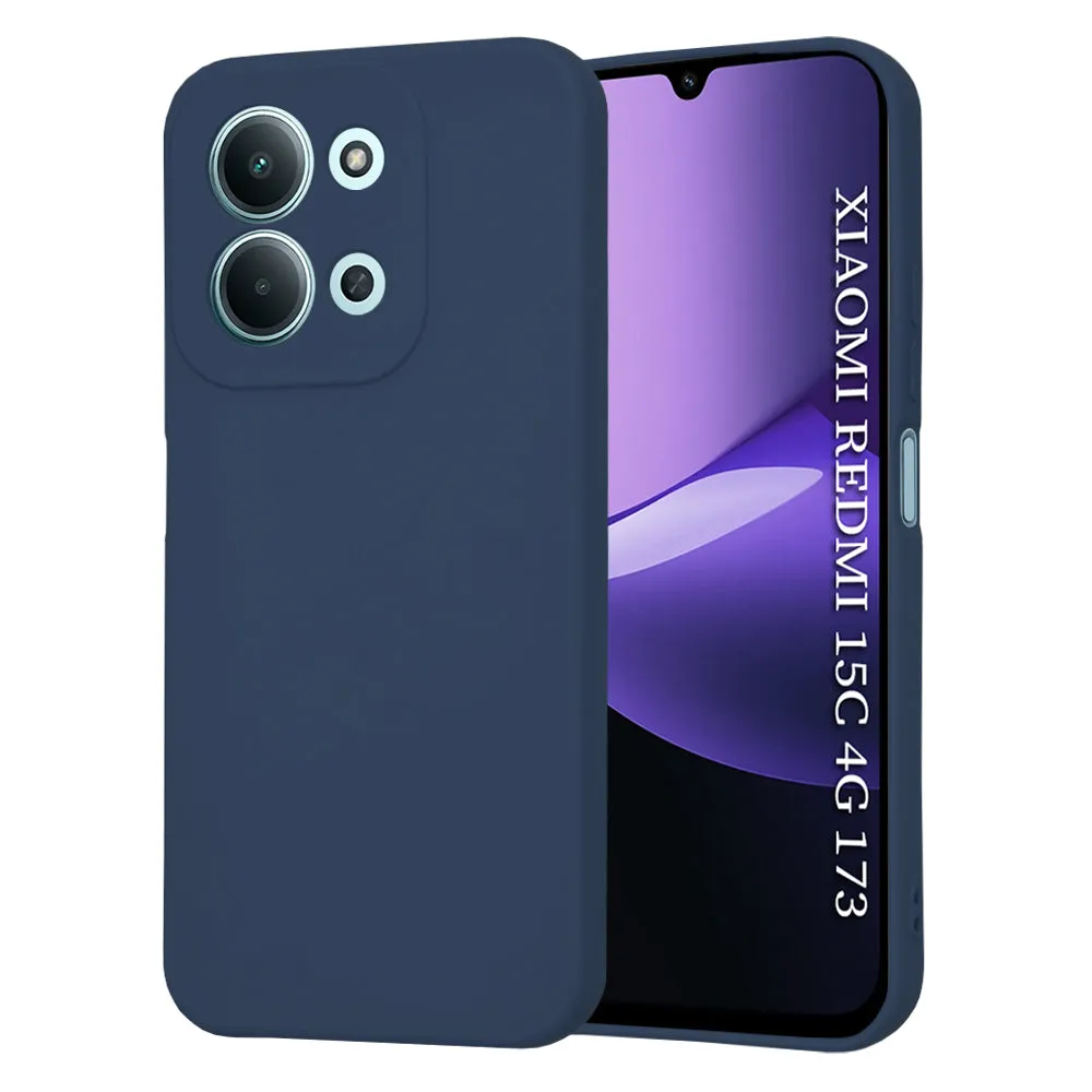 Custodia per Xiaomi Redmi 15C 5G / 15C 4G, Techsuit, SoftFlex, Blu scuro - immagine 1
