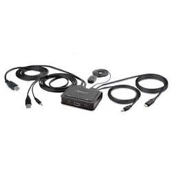 Kvm switch USB C e HDMI Ibrido 4K Black C2 H46 UAC CBL KVM - immagine 1