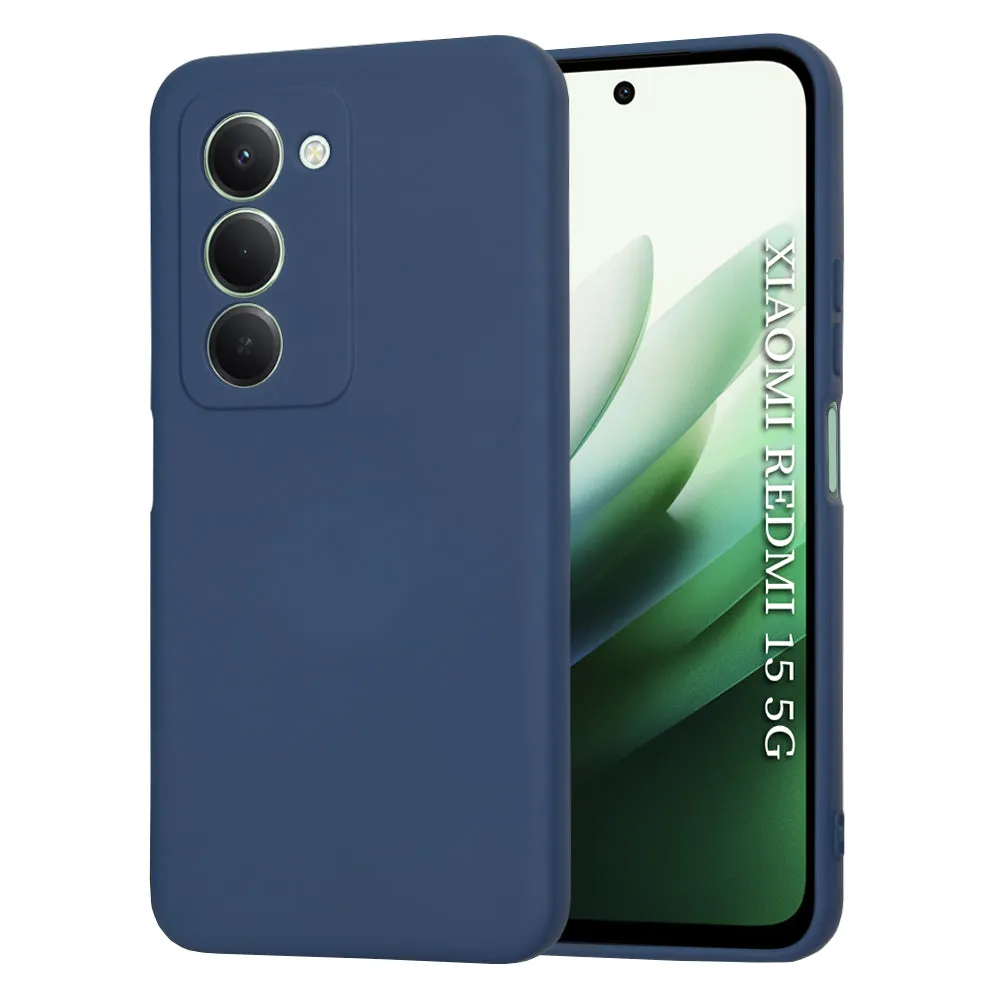 Custodia per Xiaomi Redmi 15 5G / 15 4G, Techsuit, SoftFlex, Blu scuro - immagine 1