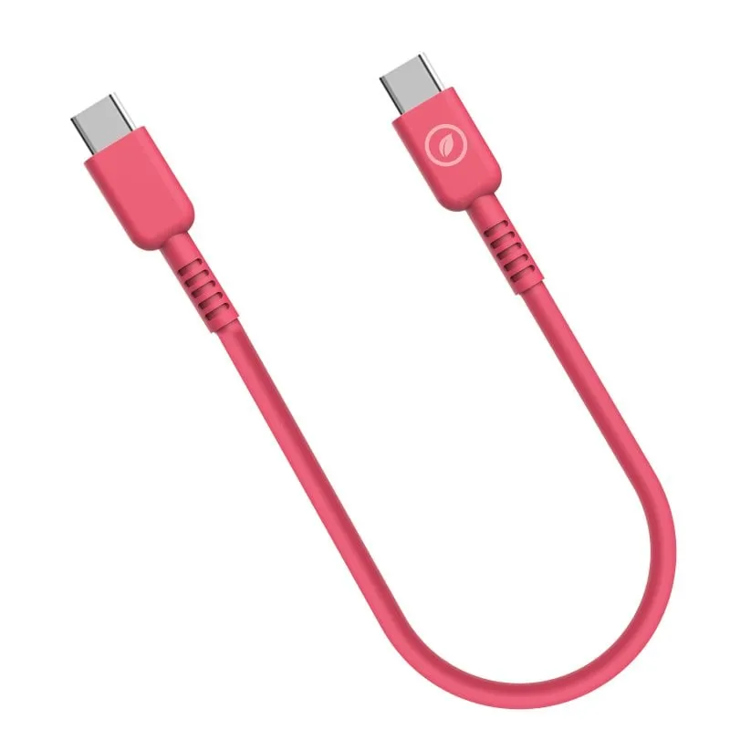 Muvit Per Cambio Cavo USB-C a USB-C 3A/60W 0,2m Magenta - immagine 1